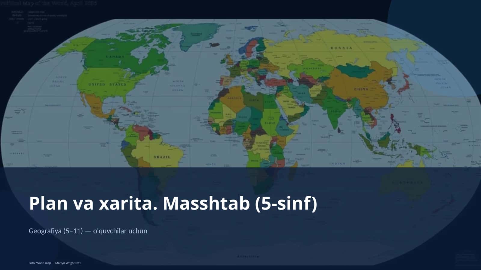 Plan va xarita. Masshtab (5-sinf) 1