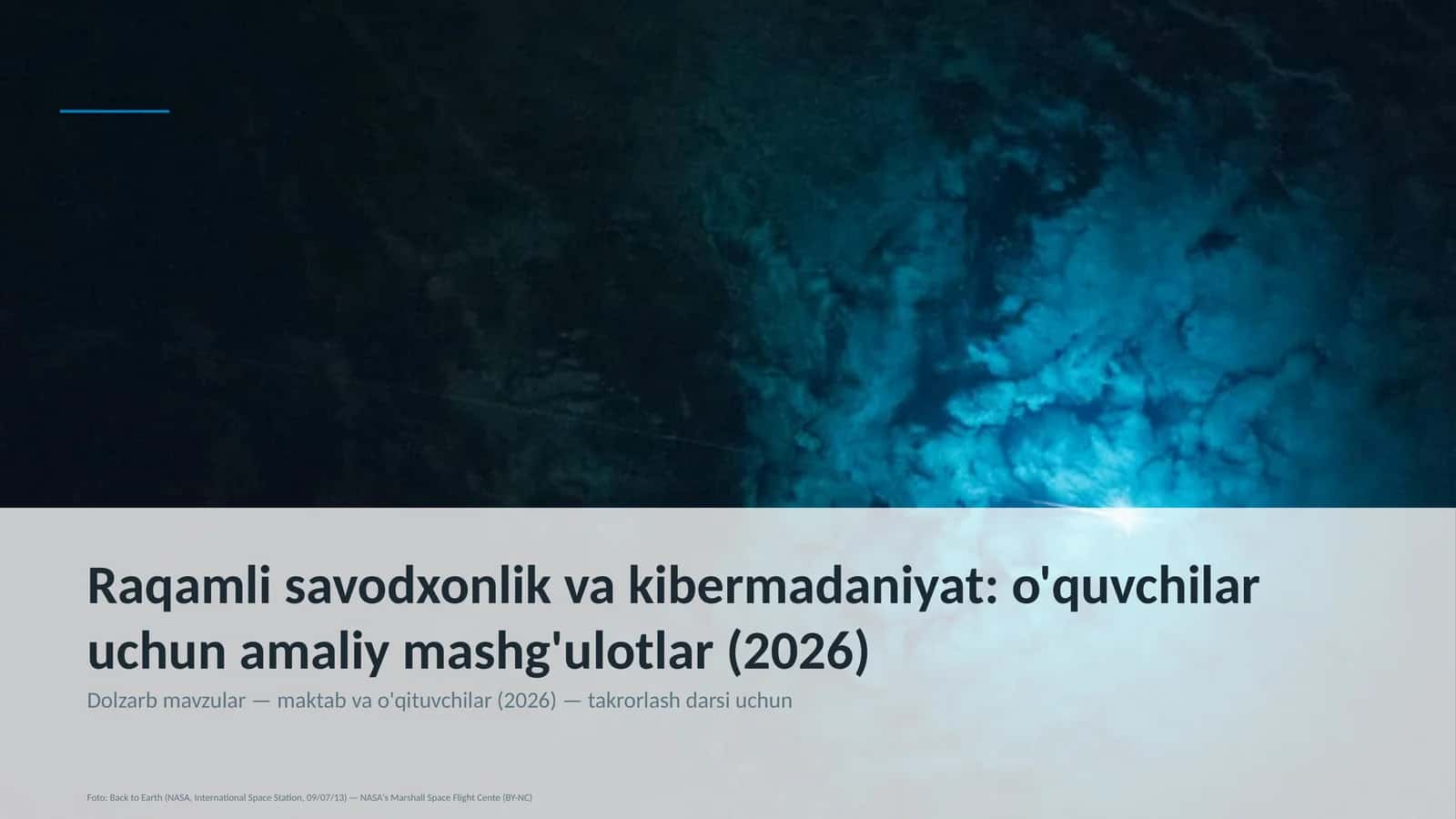 Raqamli savodxonlik va kibermadaniyat: o'quvchilar uchun amaliy mashg'ulotlar 1