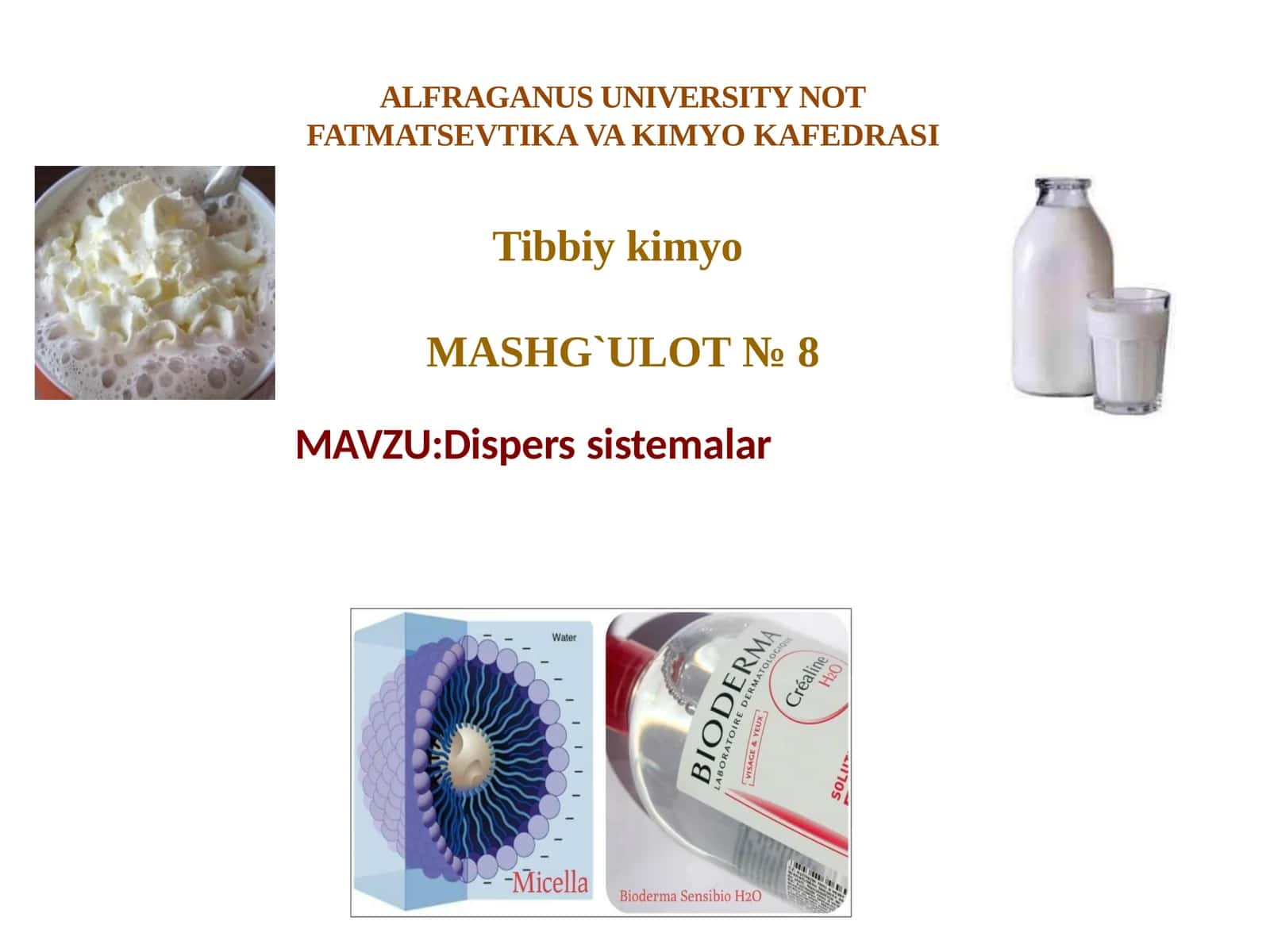 Tibbiykimyo MASHG`ULOT№8 1