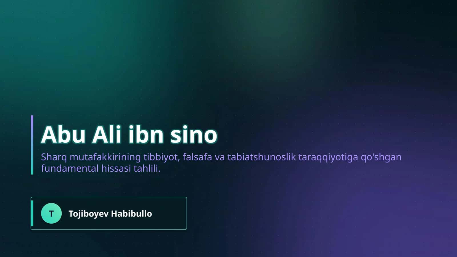 Abu Ali ibn sino 1