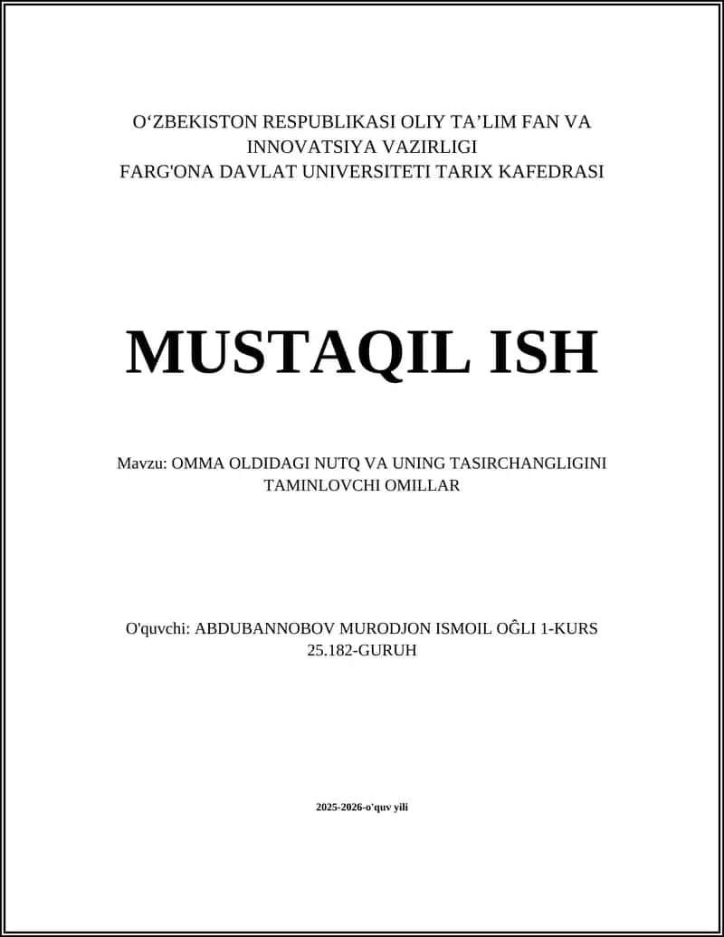 OMMA OLDIDAGI NUTQ VA UNING TASIRCHANGLIGINI TAMINLOVCHI OMILLAR 1