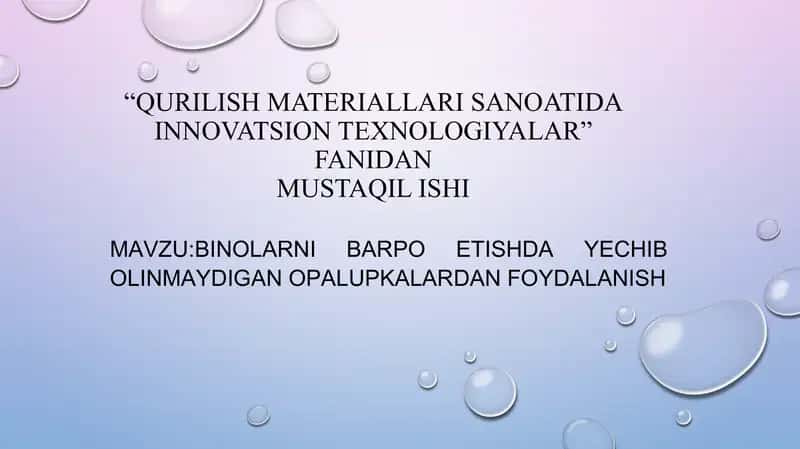 Yechib olinmaydigan opalupkalar 1
