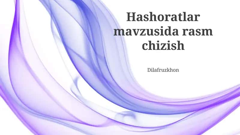 Hasharot anatomiyasi 1