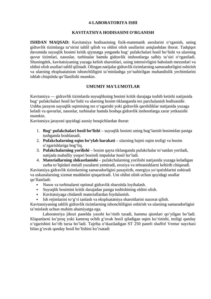 Kavitatsiya Hodisasi 1