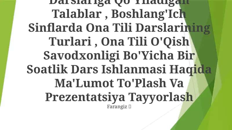 Ona Tilining O'Qitishning Maqsadi Va Vazifalari 1