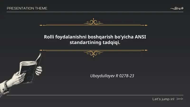 ANSI RBAC standarti 1