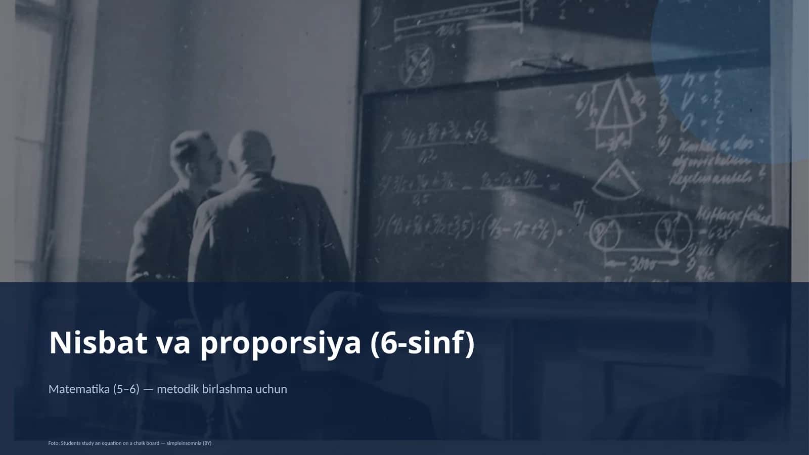 Nisbat va proporsiya (6-sinf) 1