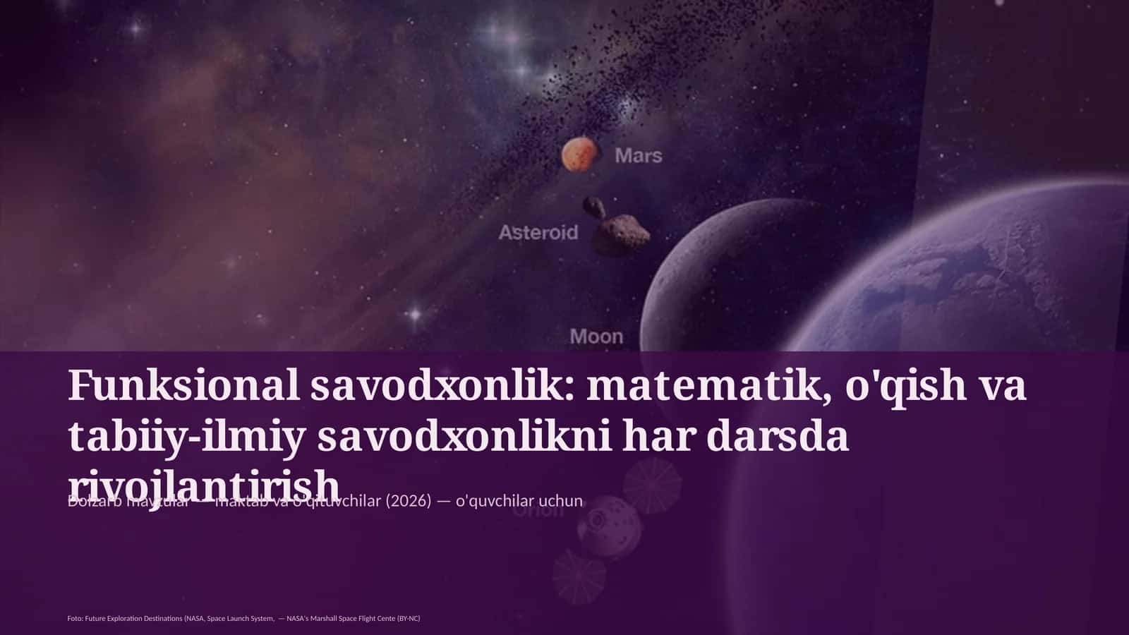 Funksional savodxonlik: matematik, o'qish va tabiiy-ilmiy savodxonlikni har darsda rivojlantirish 1