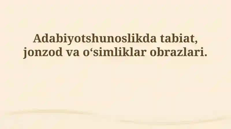 Adabiyotshunoslik 1