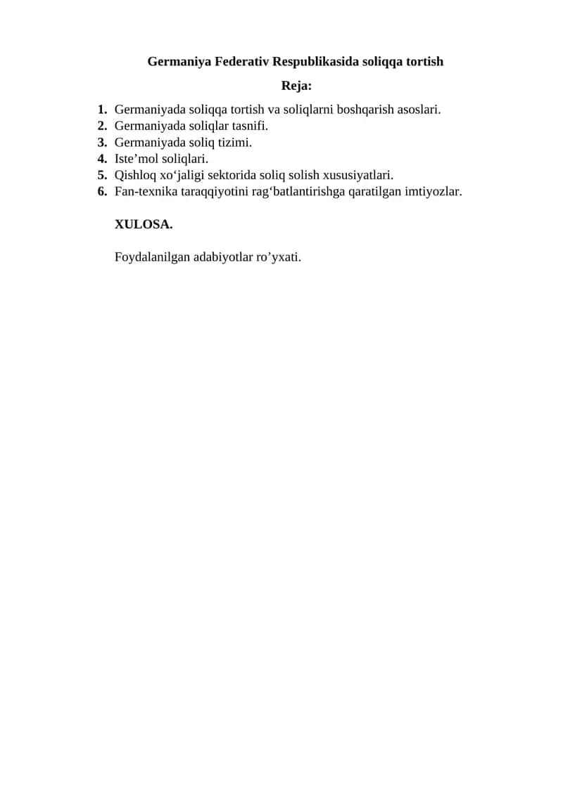 Germaniya Federativ Respublikasida soliqqa tortish 1