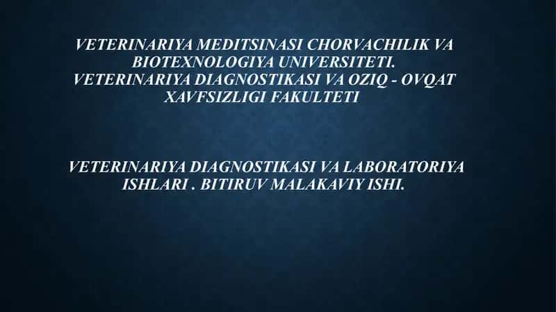 Mastit kasalligining Differensial Diagnostikasi 1