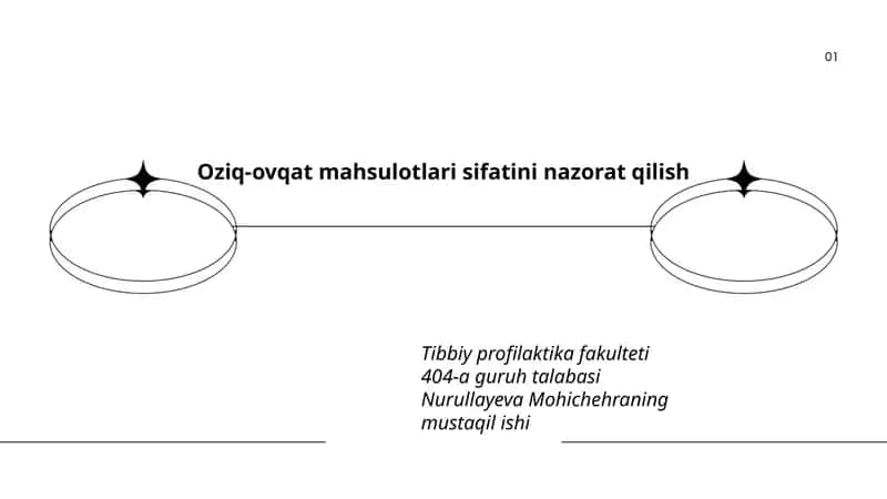Oziq-ovqat mahsulotlari sifatini nazorat qilish 1