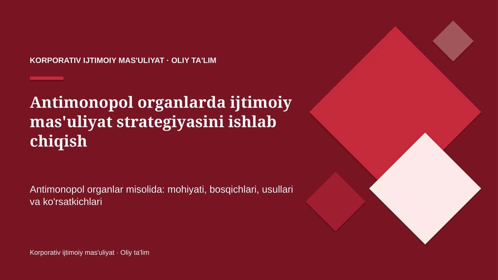 antimonopol organlarda ijtimoiy mas'uliyat strategiyasini ishlab chiqish 9253 1