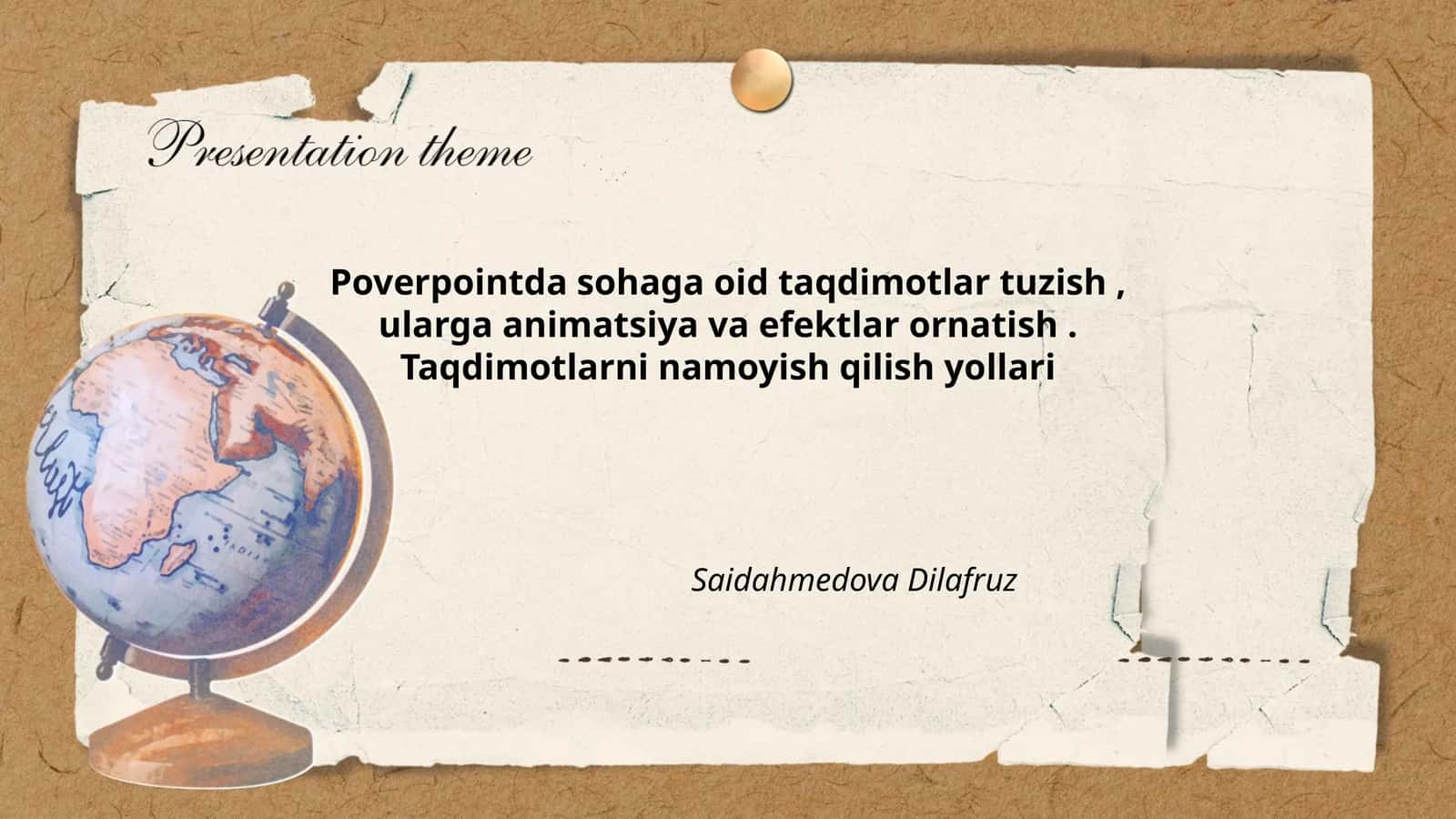 PowerPointda Taqdimotlar 1