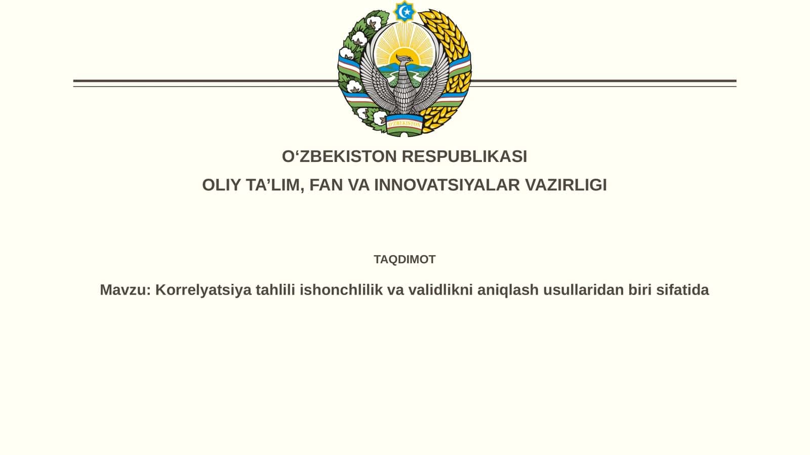 Korrelyatsiya tahlili 1