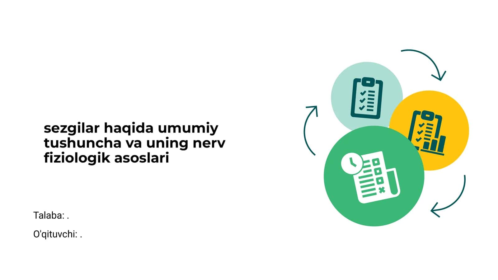 Sezgilar haqida umumiy tushuncha va uning nerv fiziologik asoslari 1
