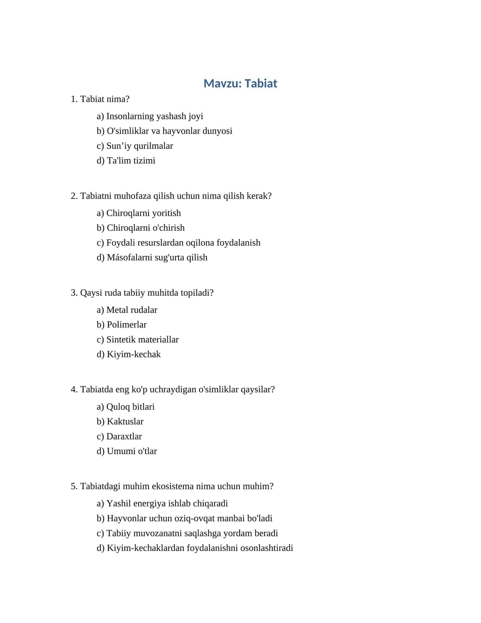 Tabiat 1