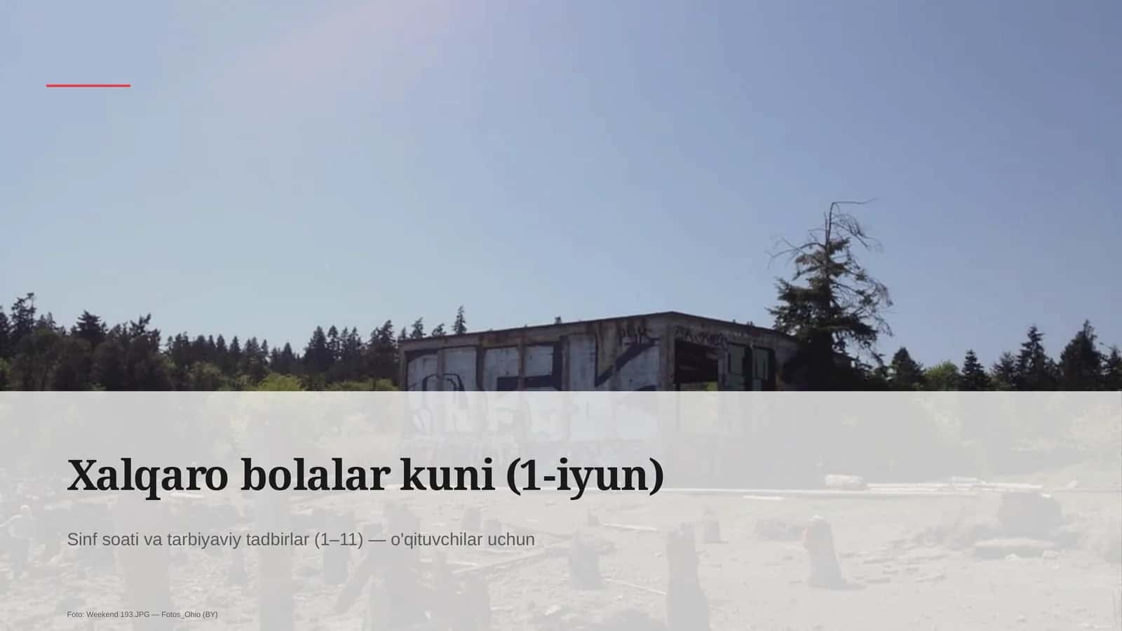Xalqaro bolalar kuni (1-iyun) 1
