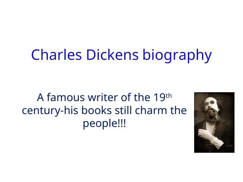 Charles Dickensbiography 1