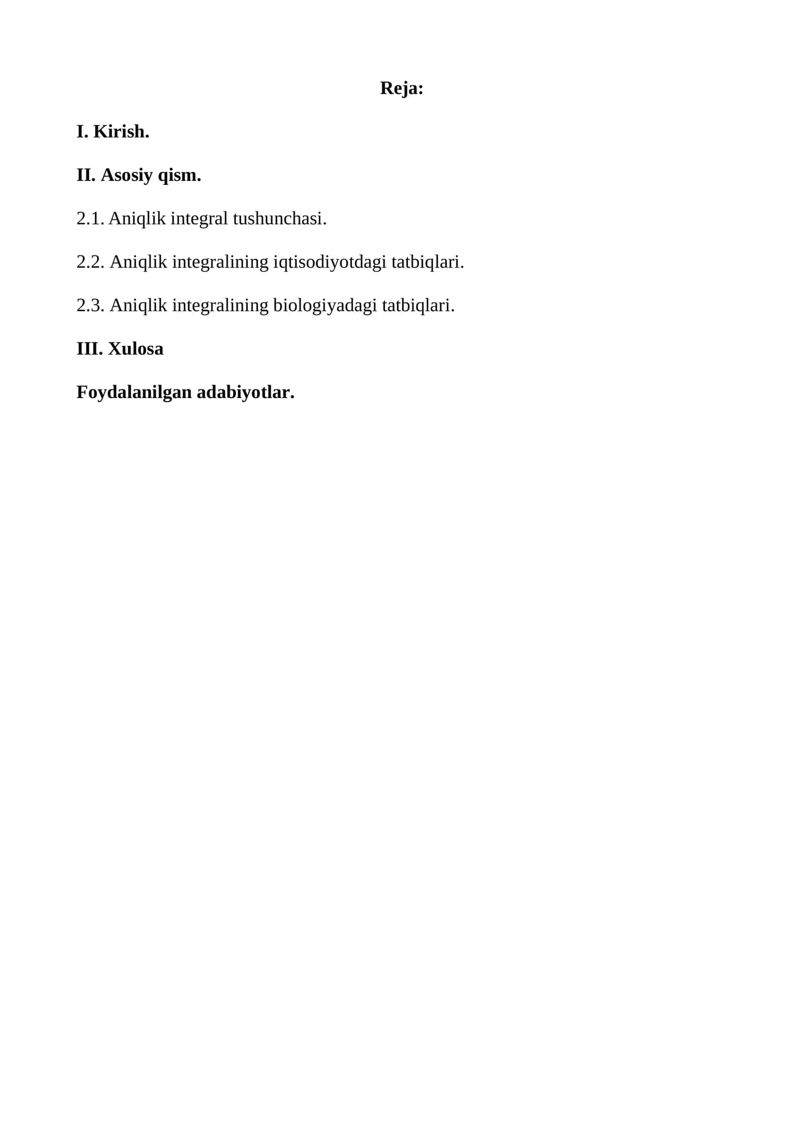 Aniq integral tushunchasi 1
