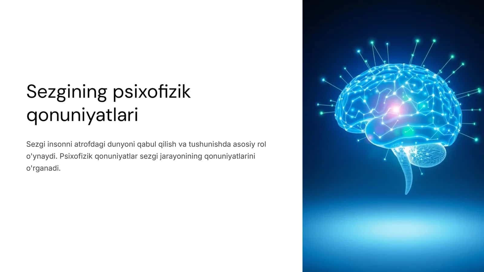 Sezgining psixofizik qonuniyatlari 1
