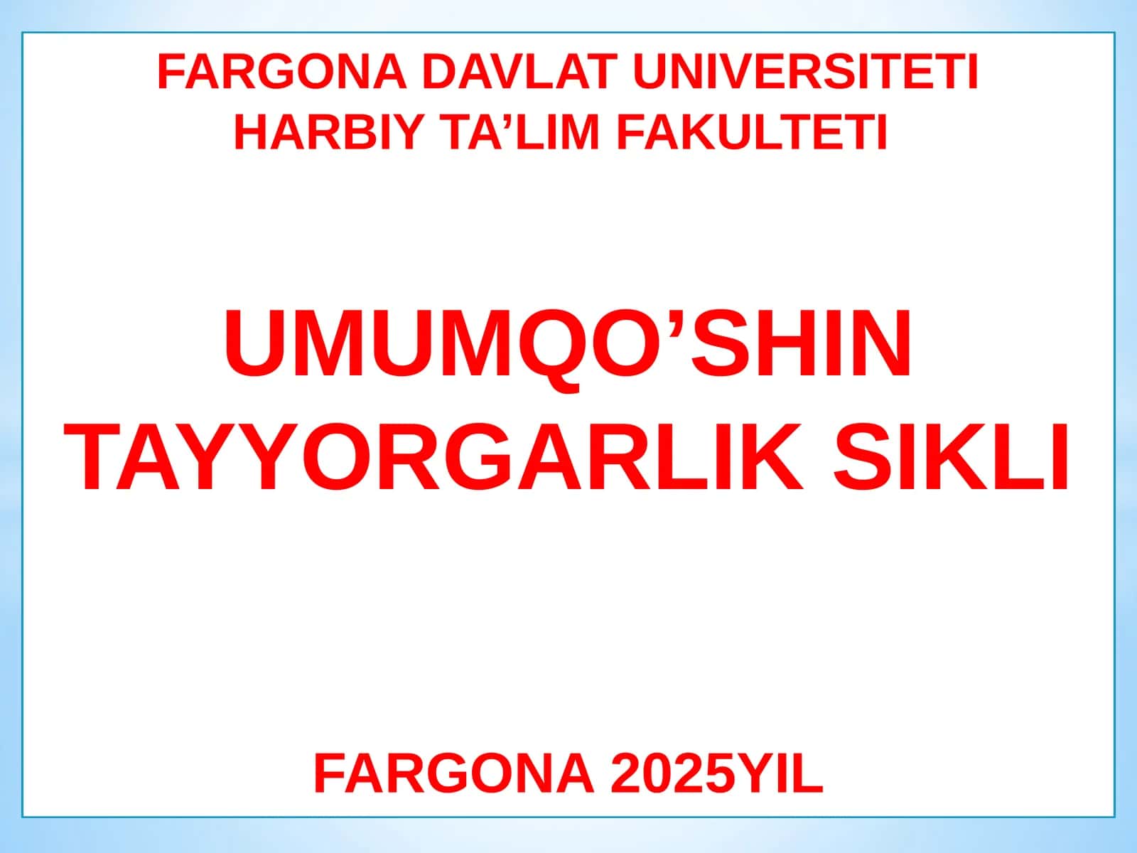 Muhandislik jihozlanish va pozitsiyalarni niqoblash 1