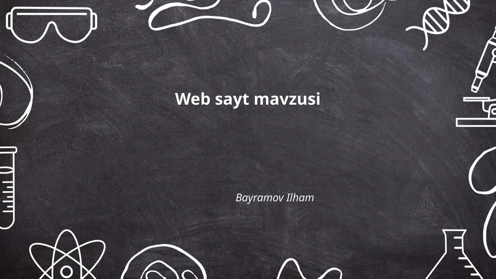 Web sayt mavzusi 1