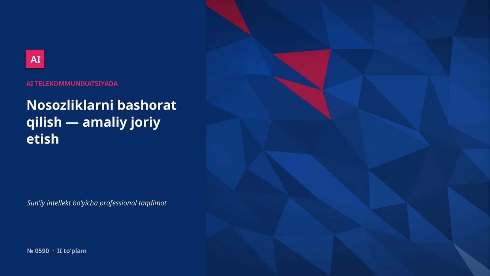 TELEKOMMUNIKATSIYADA AI 1