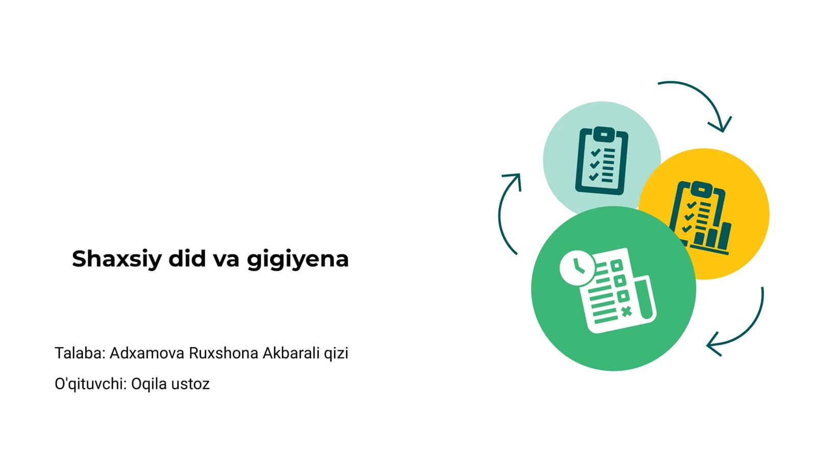 Shaxsiy did va gigiyena 1