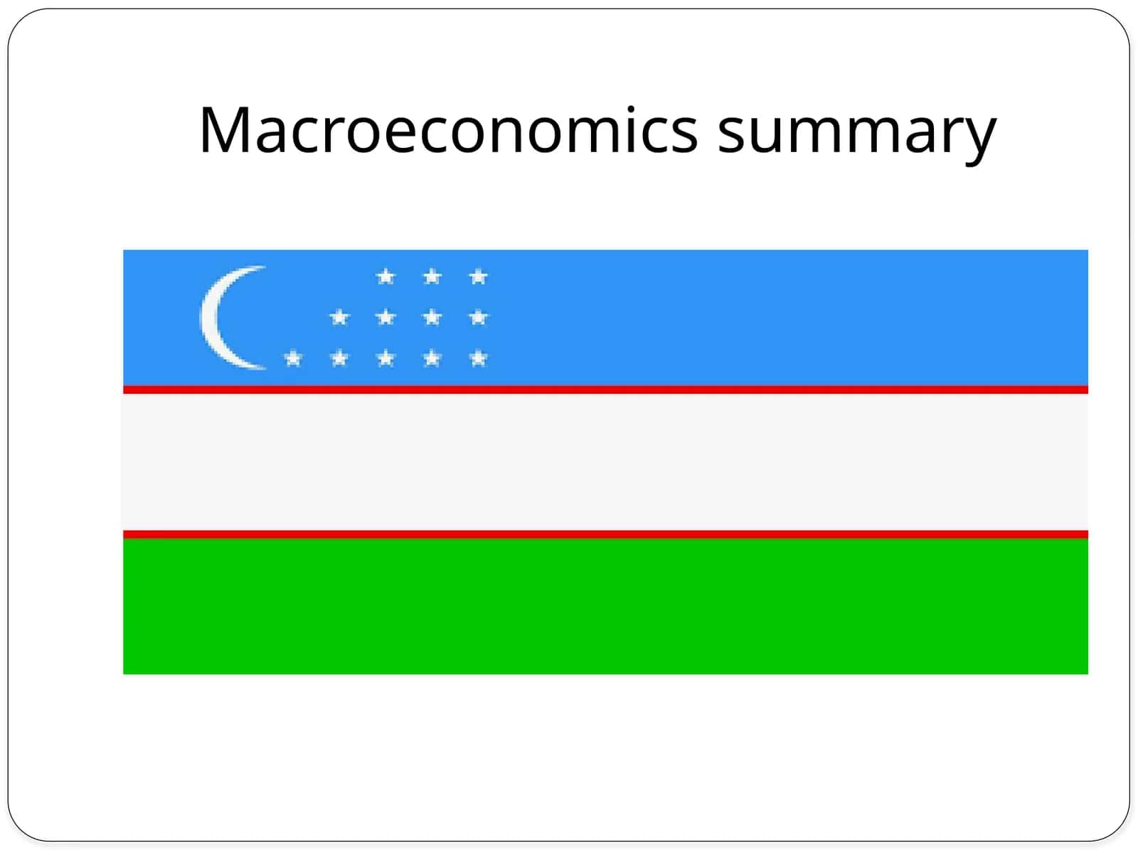 Macroeconomics summary 1