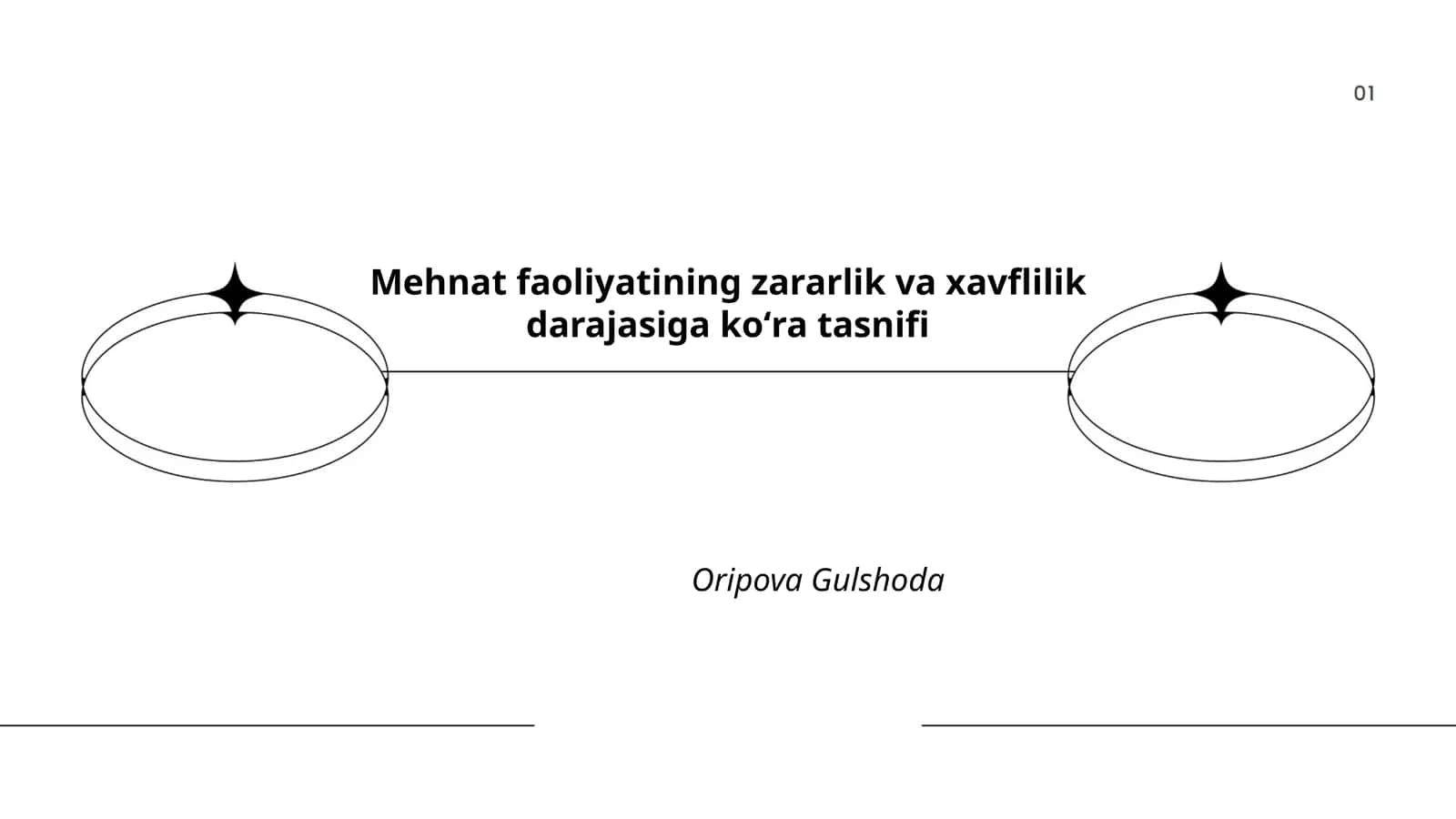 Mehnat faoliyatining zararlik va xavflilik darajasiga koʻra tasnifi 1