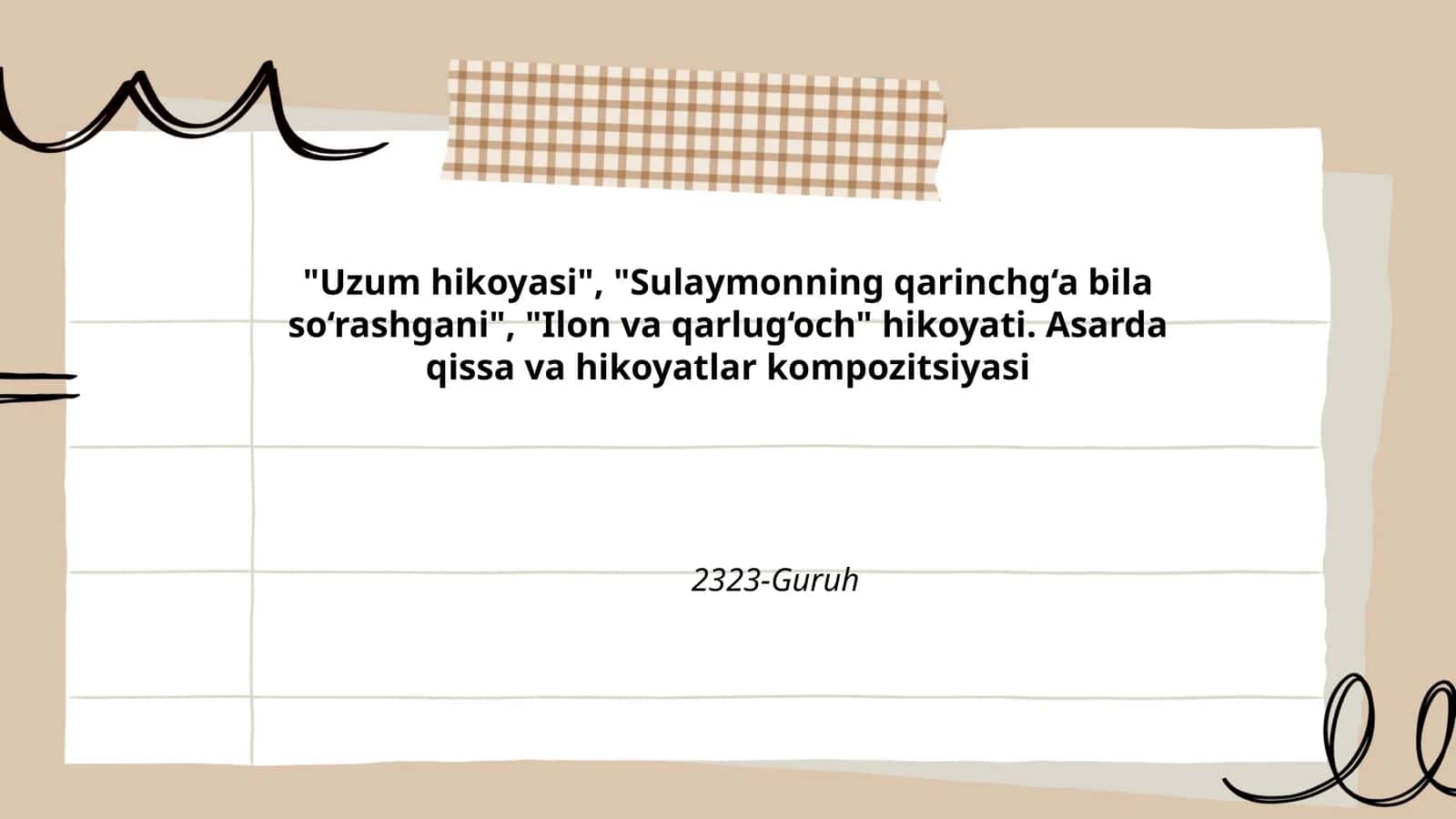 Uzum hikoyasi 1