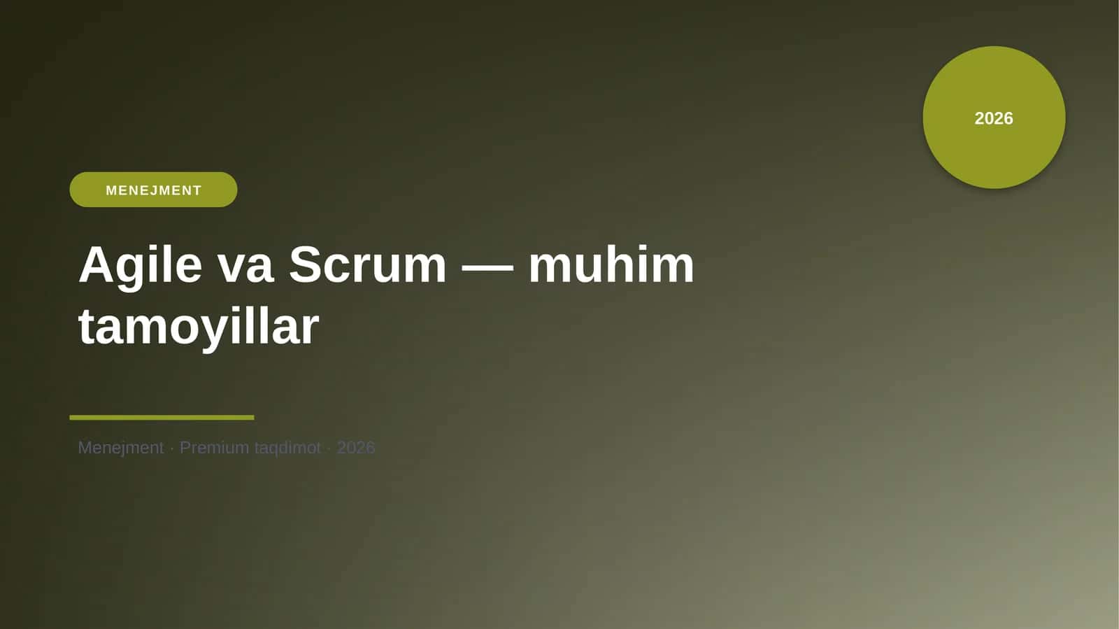 Agile va Scrum — muhim tamoyillar 1