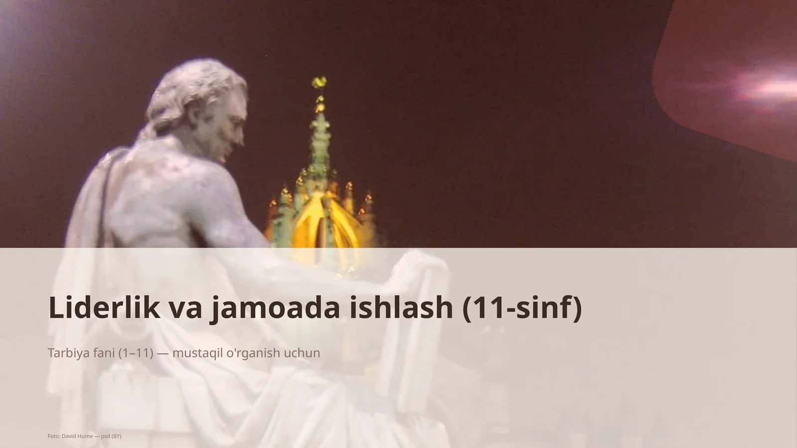 Liderlik va jamoada ishlash (11-sinf) 1