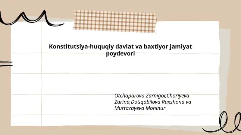 Konstitutsiya-huquqiy davlat va baxtiyor jamiyat poydevori 1