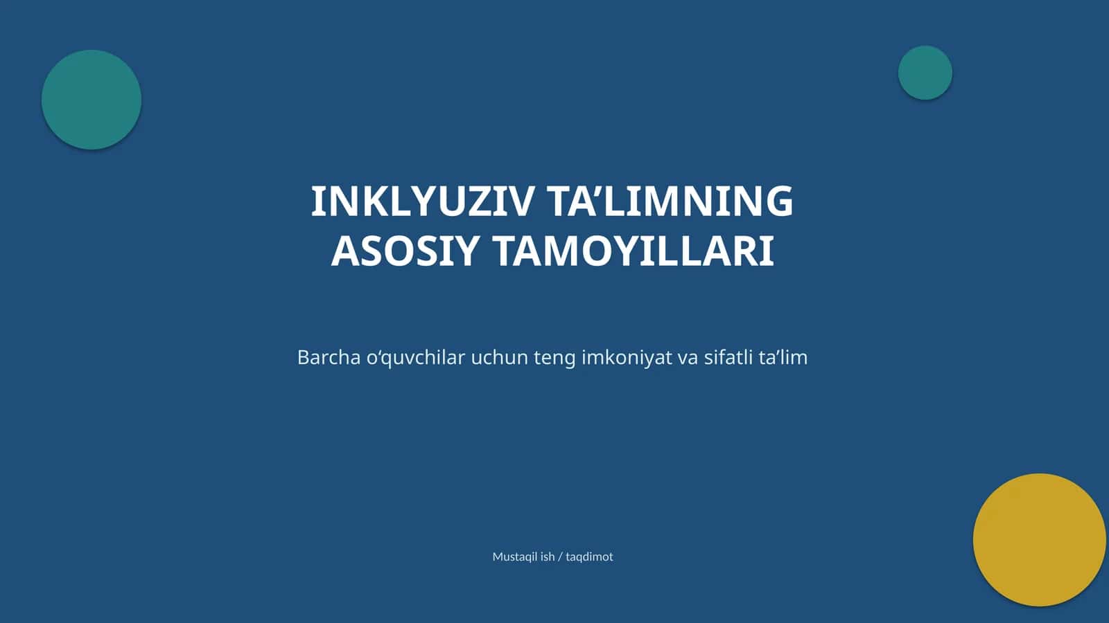 pedagogika fanidan taqdimot 1
