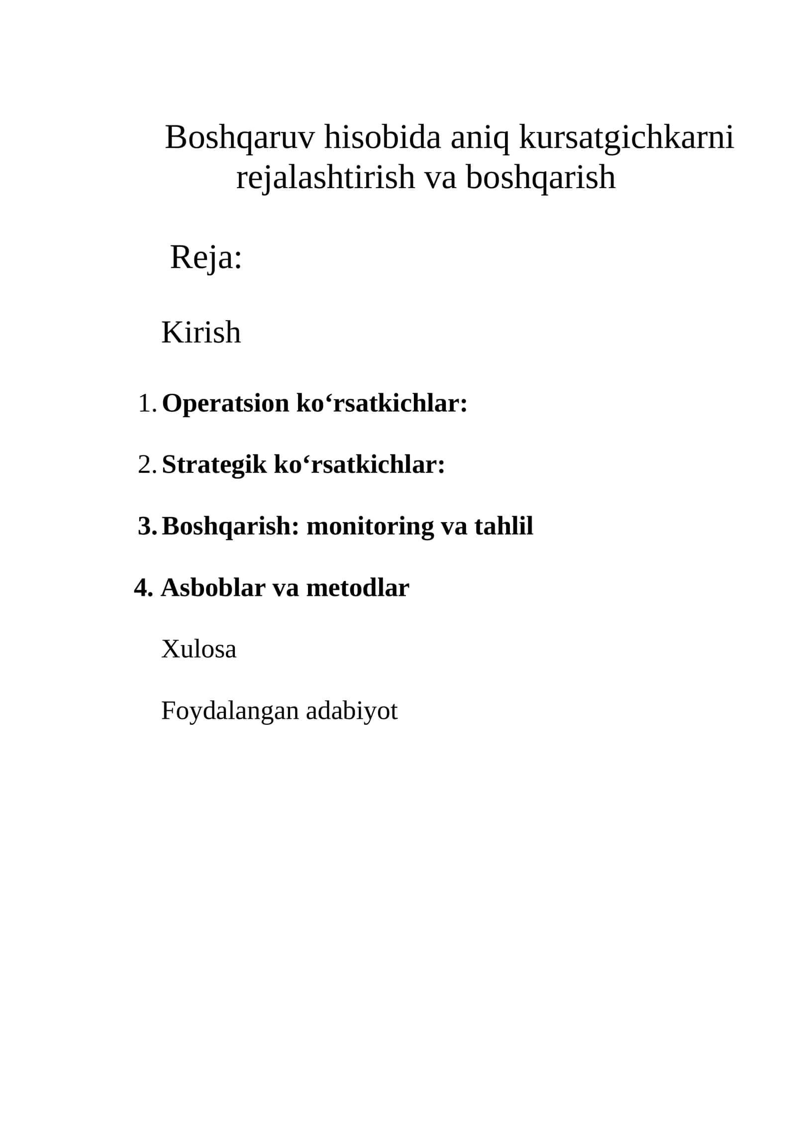 Boshqaruv hisobi 1
