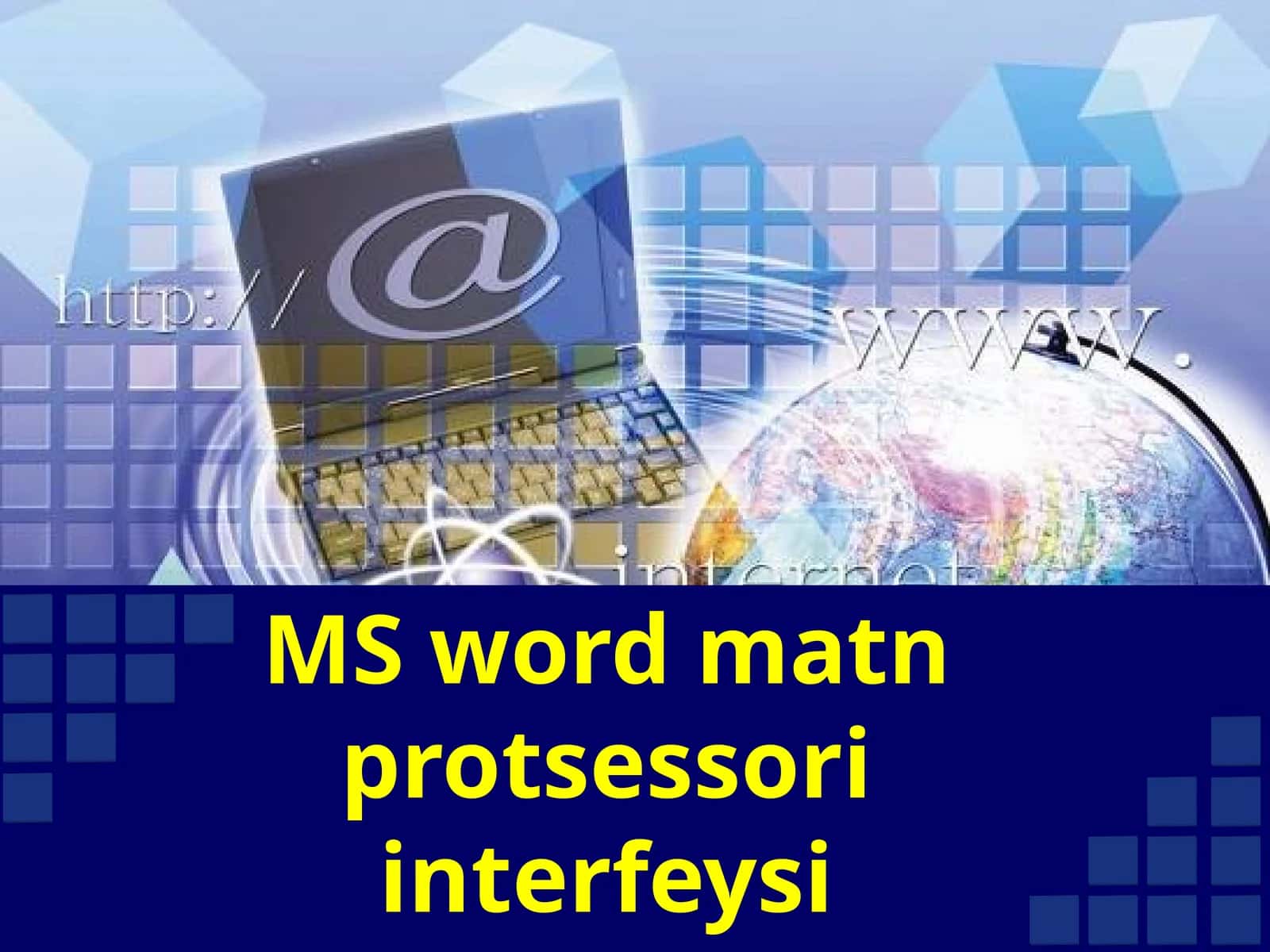 MS word matn protsessori interfeysi 1