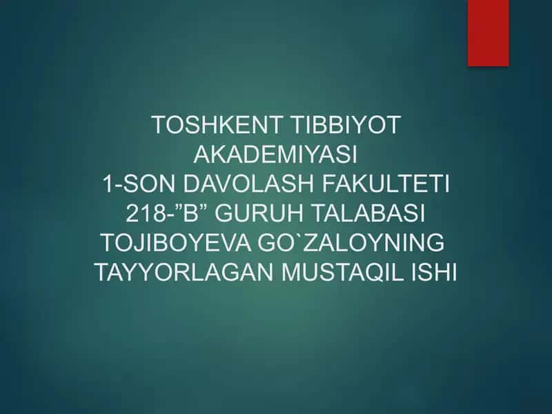Oshqozon osti bezining tuzilishi va funksiyalari 1
