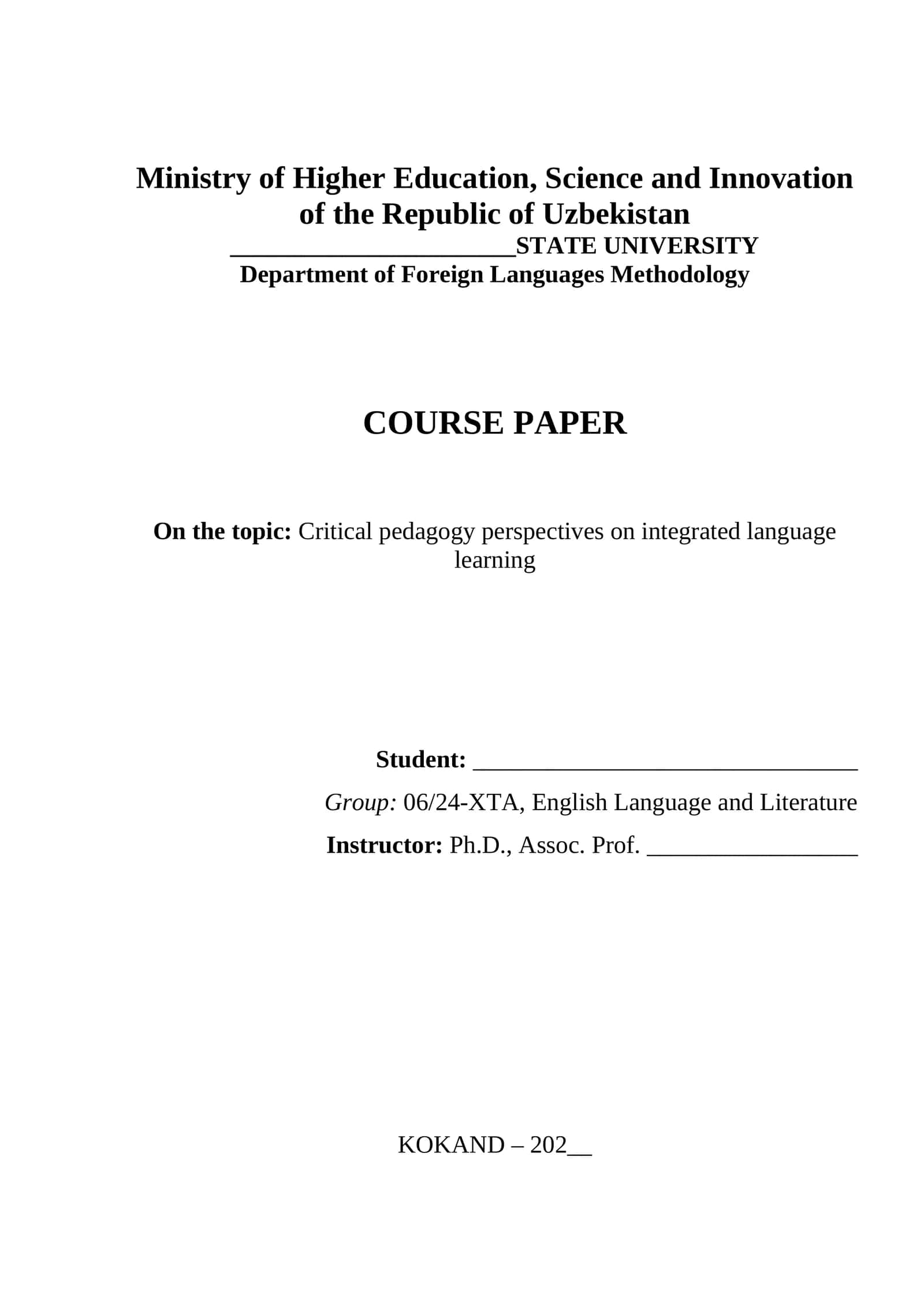 Critical pedagogy perspectives on integrated language learning 1