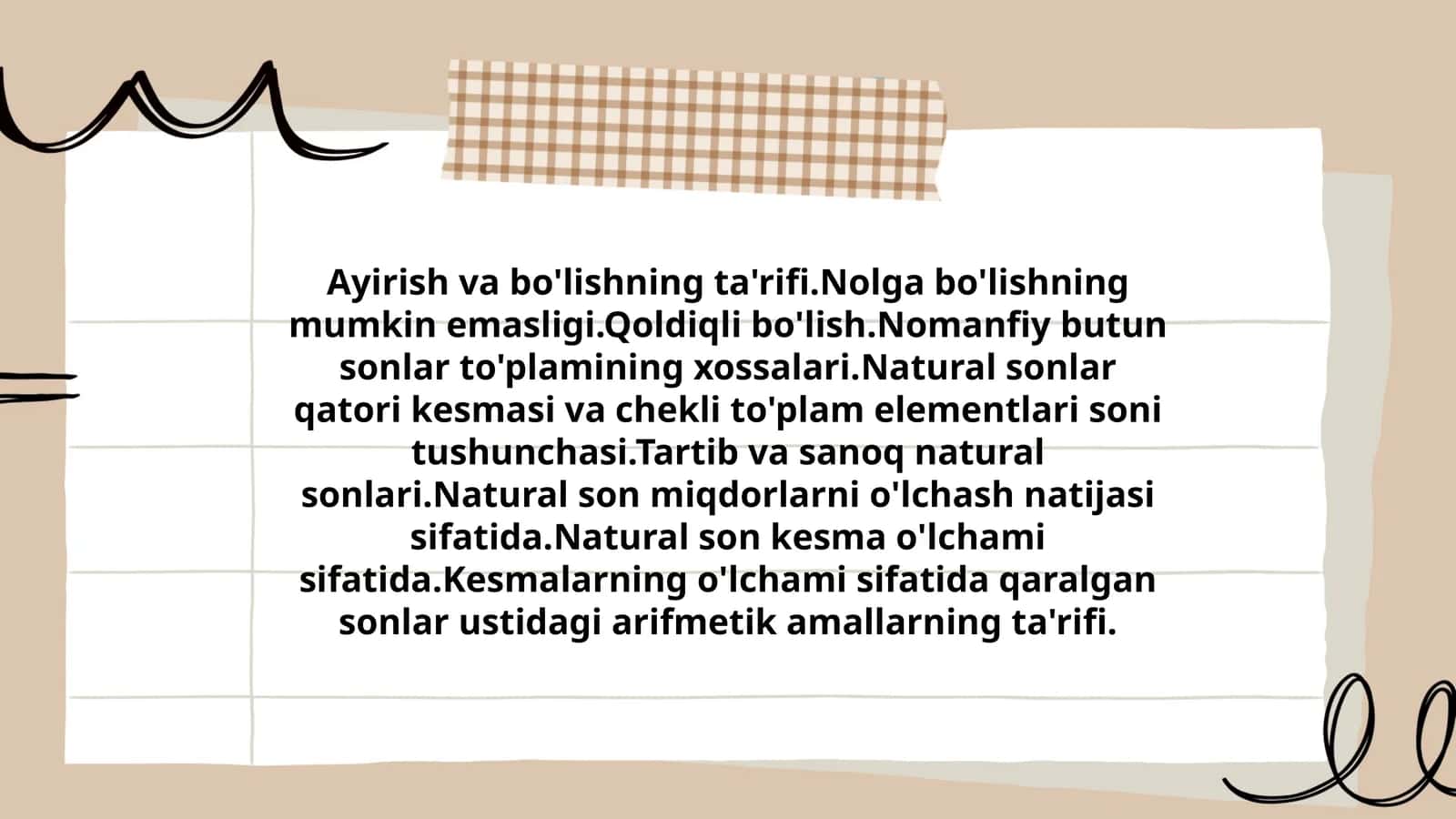 Nomanfiy butun sonlar to'plamining xossalari 1