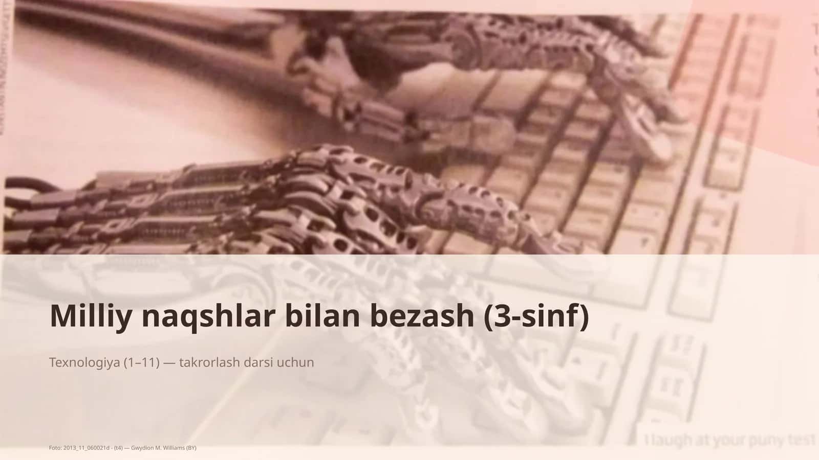 Milliy naqshlar bilan bezash (3-sinf) 1