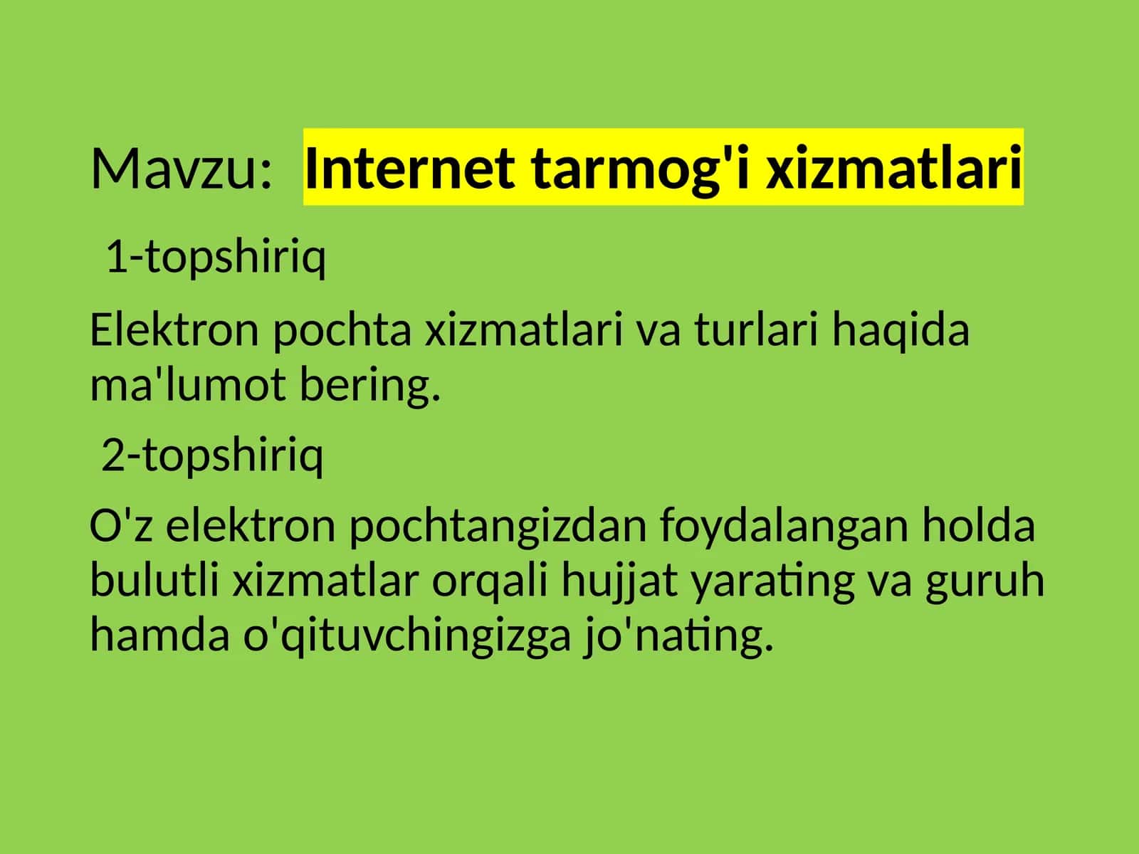 Internettarmog'ixizmatlari 1