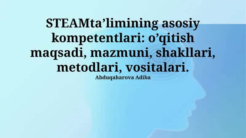 STEAM Ta'limi 1