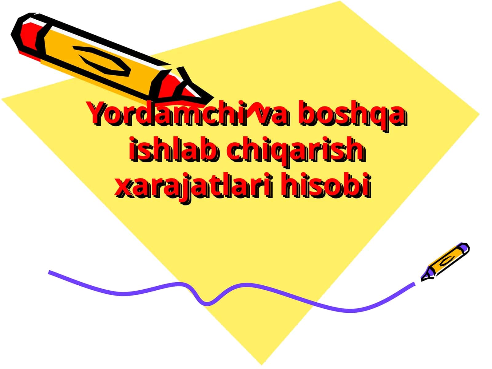 Ishlab chiqarish xarajatlari hisobi 1