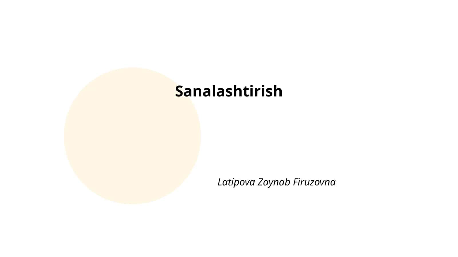 Sanalashtirish 1