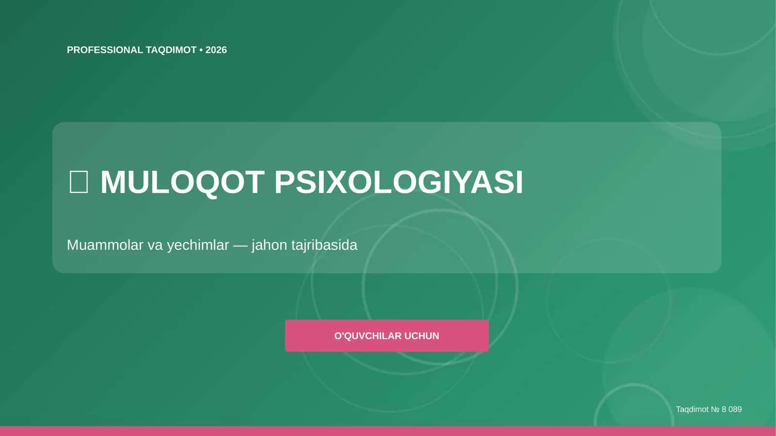 MULOQOT PSIXOLOGIYASI 1