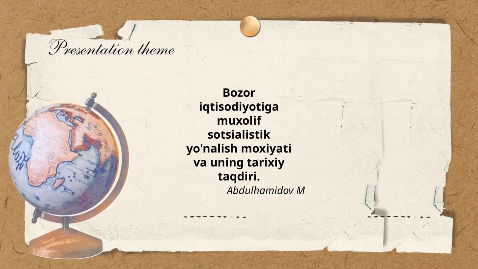 Bozor iqtisodiyoti va uning o'ziga xos xususiyatlari 1