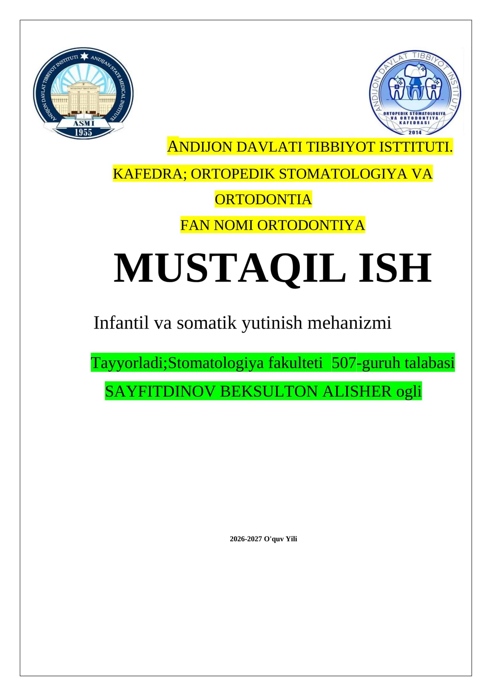 ORTODONTIYA 1