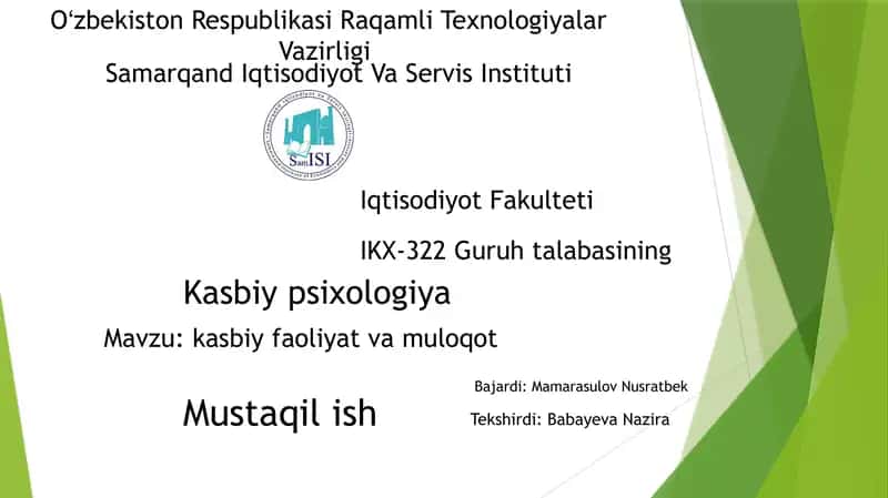 Kasbiy psixologiya 1